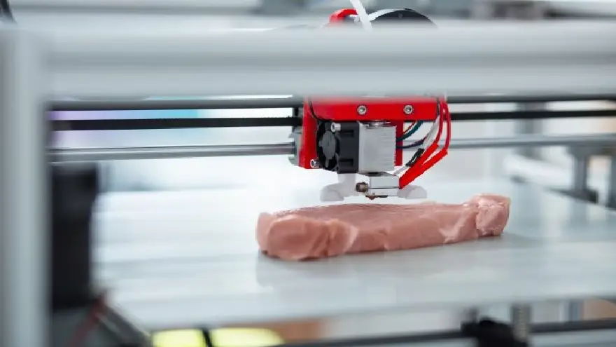 Una startup mexicana imprimió en 3D un trozo de carne, producido a base de alimentos vegetales