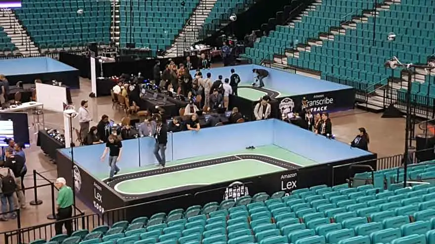 Estadio Gran Arena del hotel MGM de Las Vegas, donde se realizó la liga Deep Racer.