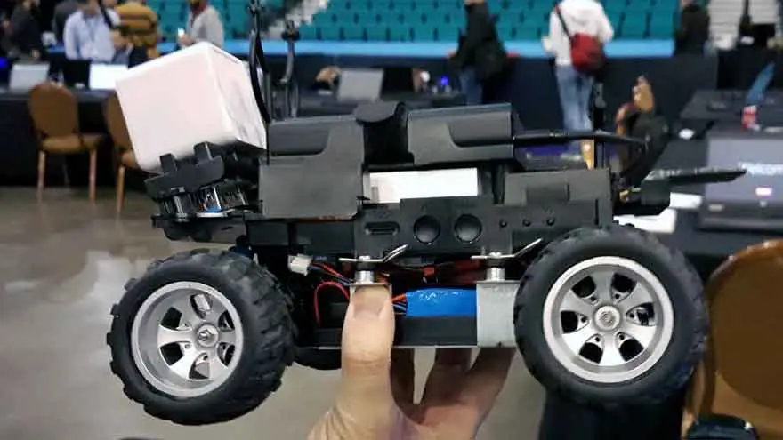 Detalle del AWS Deep Racer.