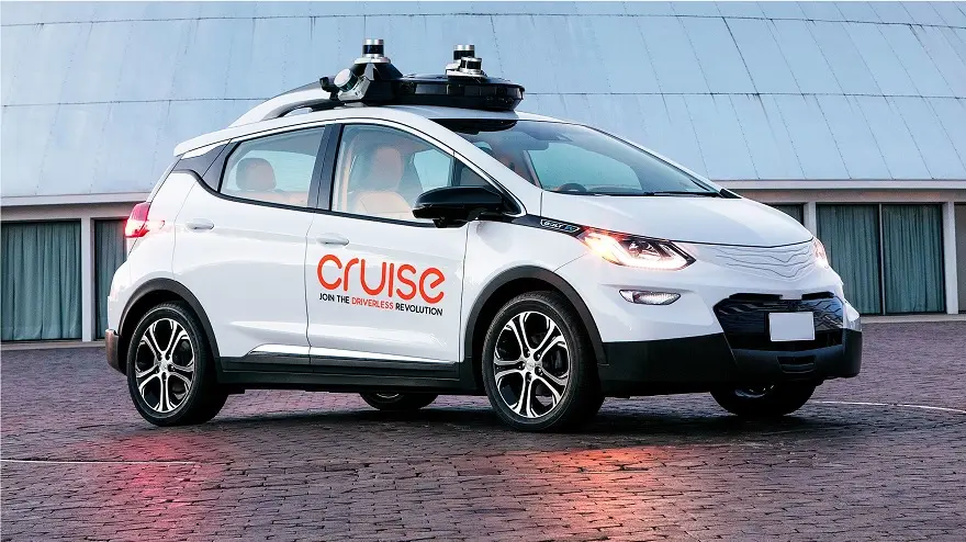 Modelo de coche de Cruise, la marca desarrolladora de automóviles autonómos, perteneciente a GM