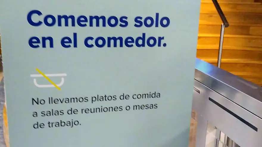Consigna en favor de la limpieza de los lugares de trabajo.