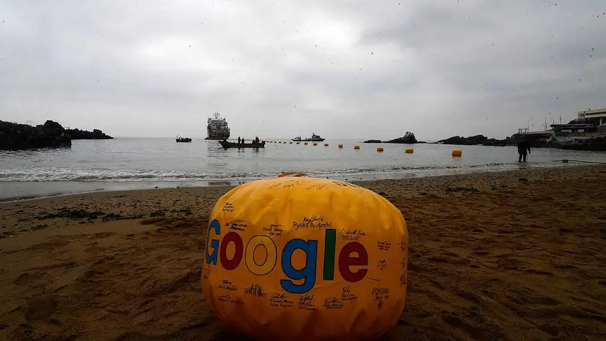 Infraestructura. Google instaló un cable que une Valparaíso (Chile) con California (EEUU)