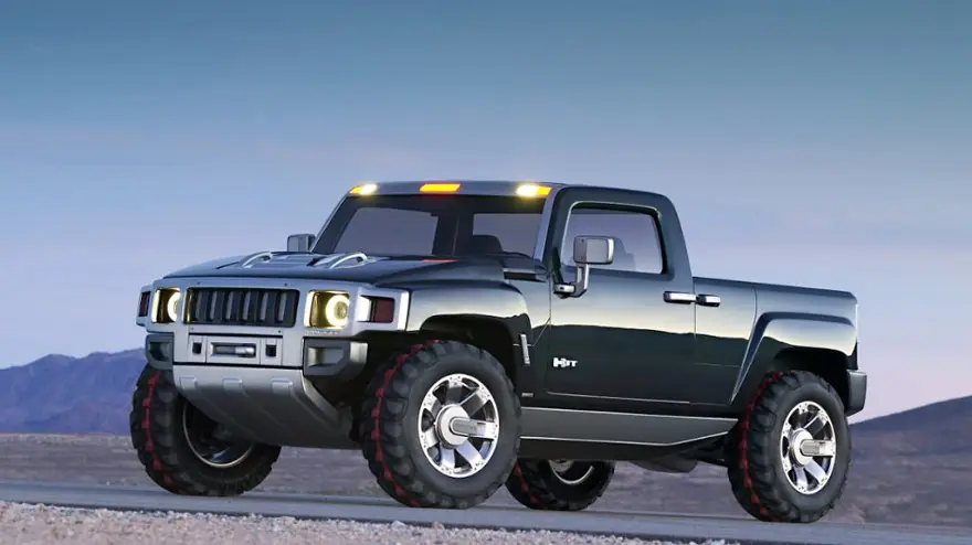 El Hummer eléctrico y convertido en pick up.
