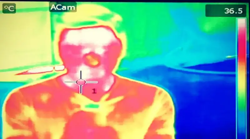Las cámaras detectan temperatura por encima de lo normal
