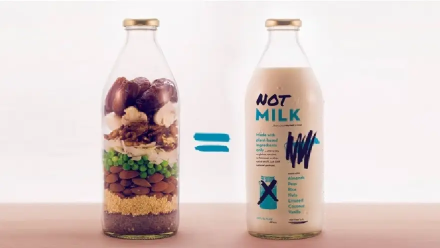 Otro de los productos que hace futor entre veganos y los que buscan alternativas alimenticias, es la Not Milk