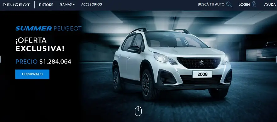 Peugeot mantiene su e-store para ventas online.