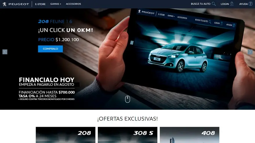 Peugeot fue la primera en potenciar su canal online