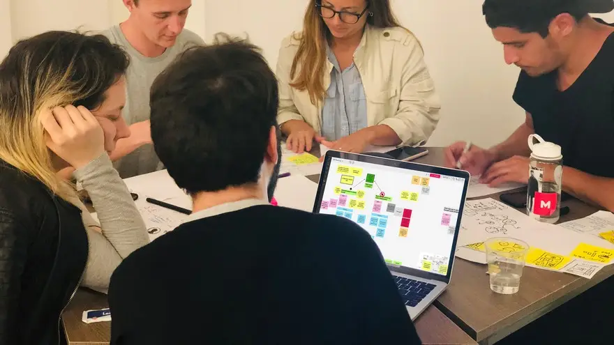El Design Thinking usa colores y ubicaciones para crear flujos de trabajo y conocer avances