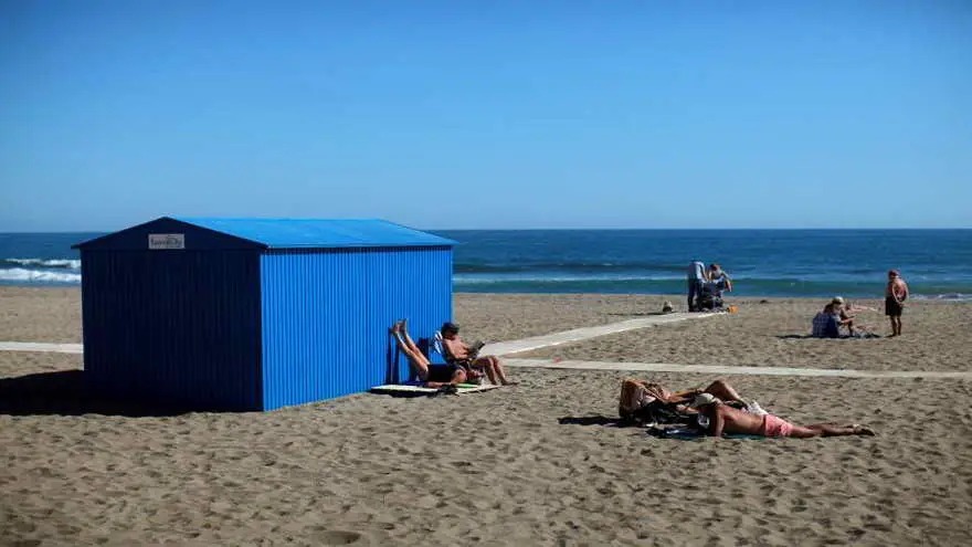 La playa de Fuengirola en Málaga