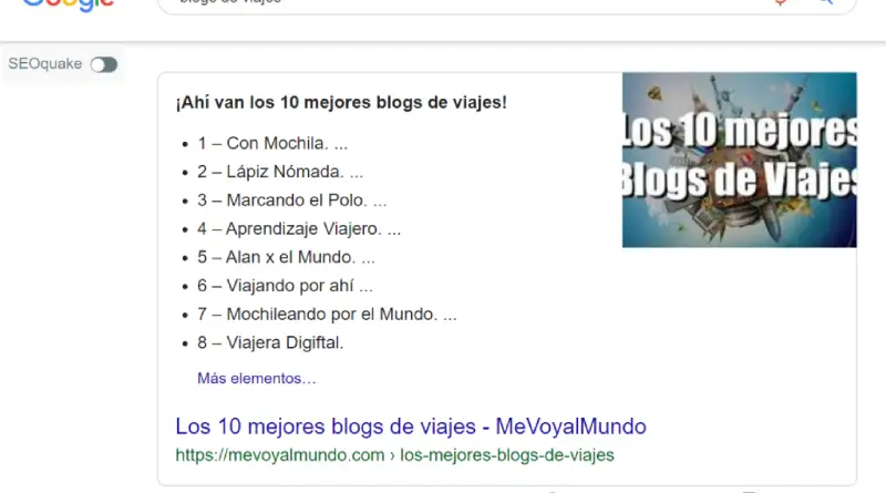 Snippets en Google
