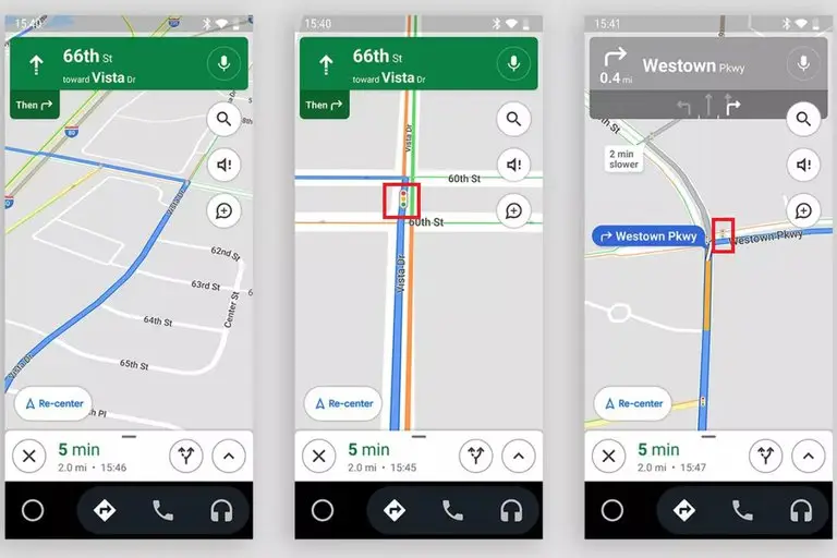 Los semáforos en Google Maps