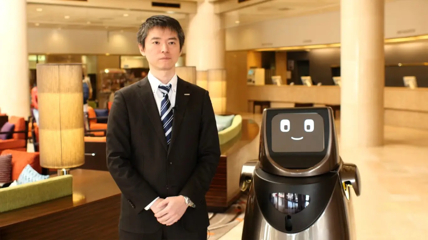 Robot de AI de Panasonic que ayuda a los pasajeros del aeropuerto