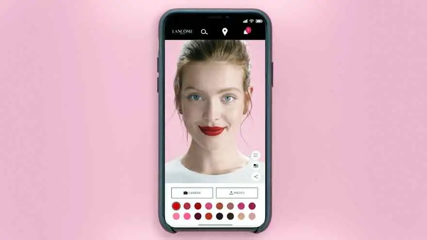 La realidad aumentada se ajusta a las pruebas de maquillaje post cuarentena
