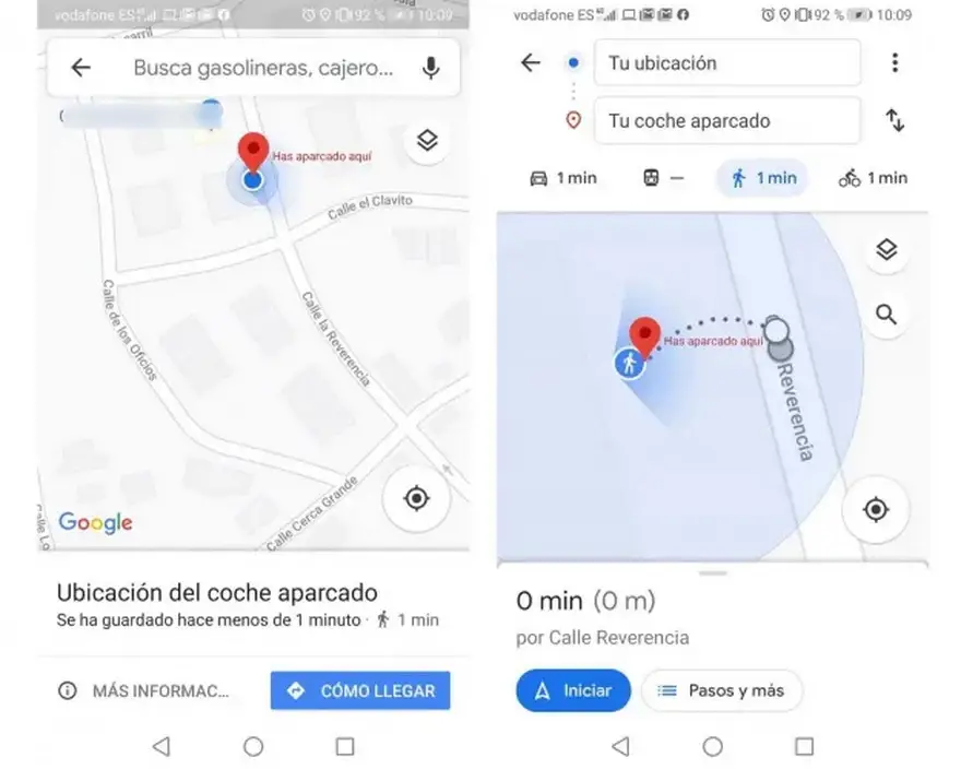 De esta manera podemos emprender el camino de vuelta a nuestro vehículo