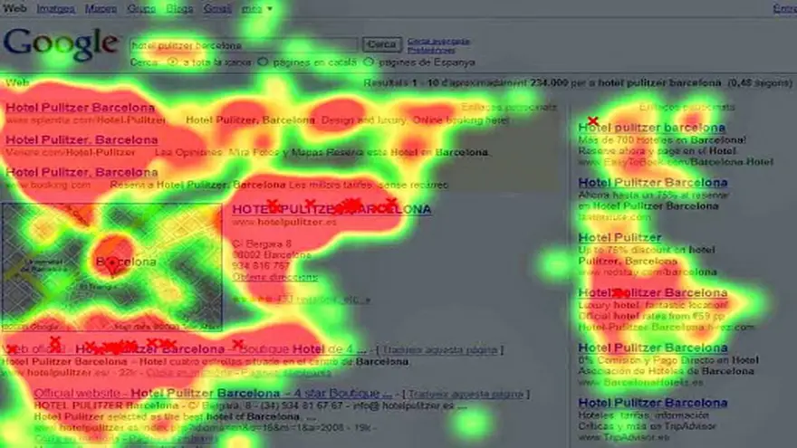 Un ejemplo clásico de la tecnología es detectar que parte de un texto se mira más