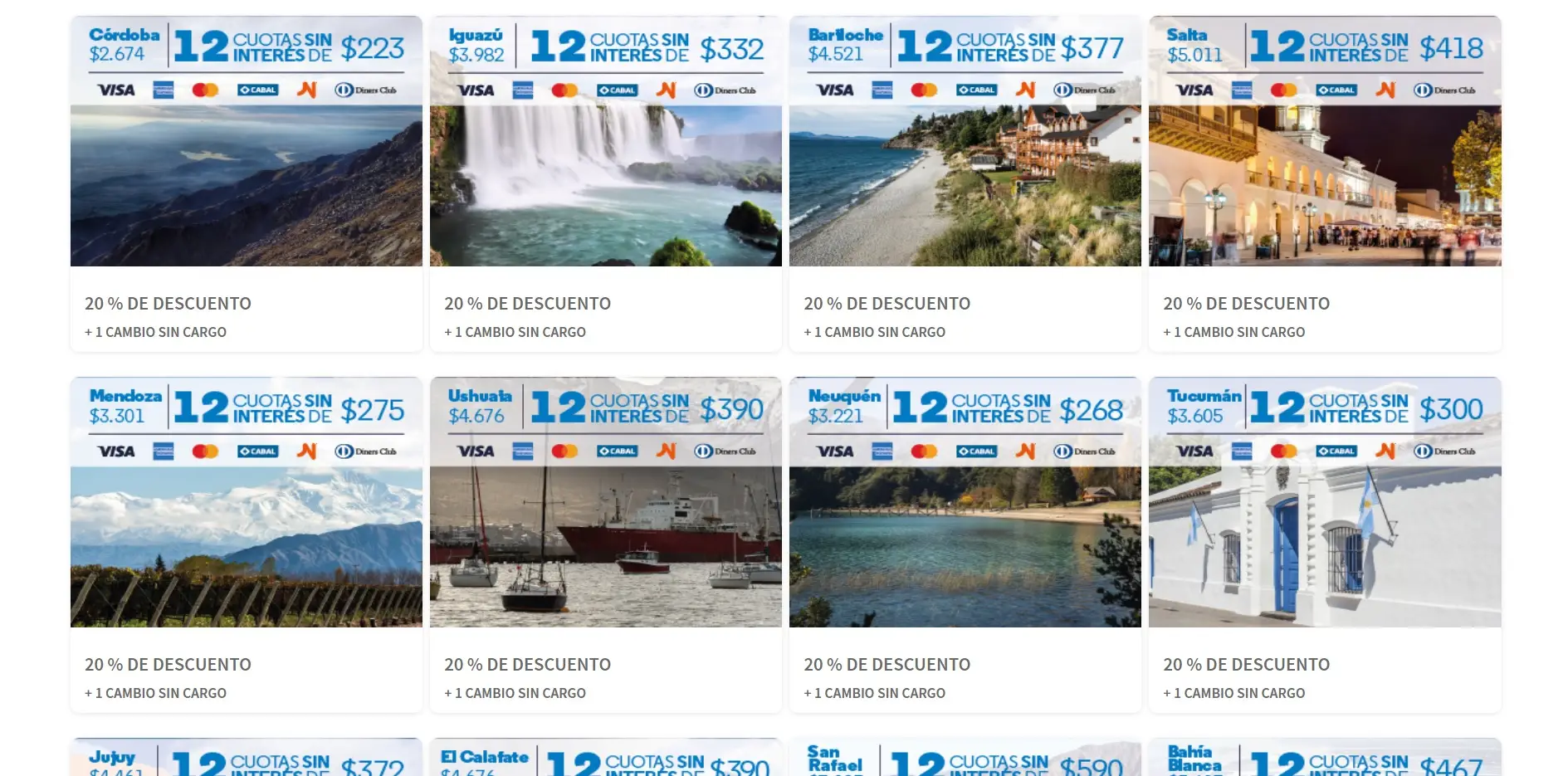 Aerolíneas, con promos nacionales e internacionales
