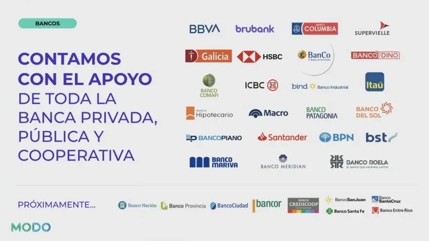 Más de 30 bancos ya se subieron a MODO