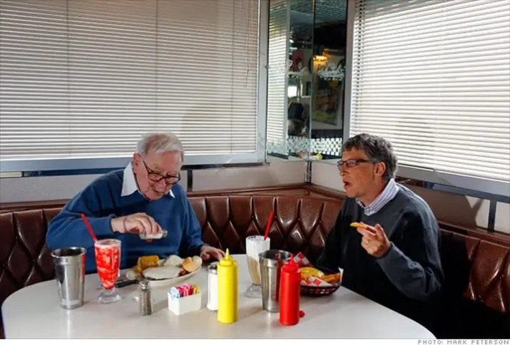 Bill Gates y su amigo Warren Buffett.