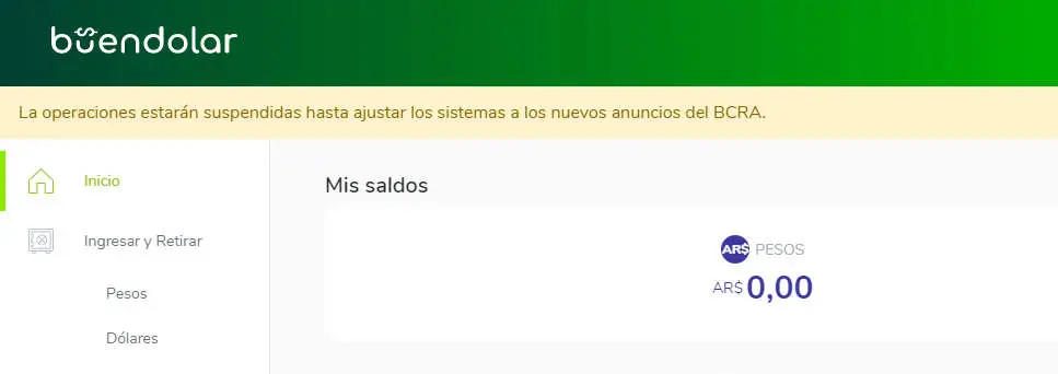 Buendolar, otro sitio que tampoco está funcionando.