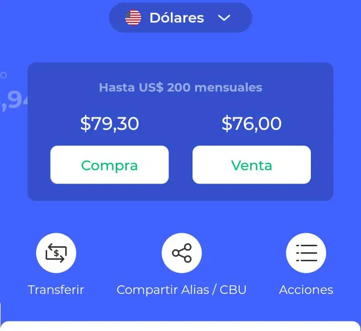 En la app de Reba ya se habilitó la compraventa de dólares.