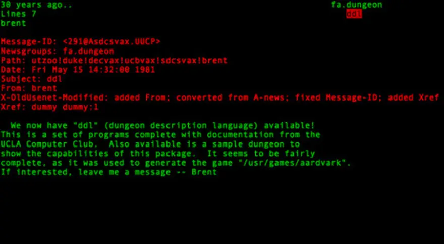 Imagen de noticias de Usenet