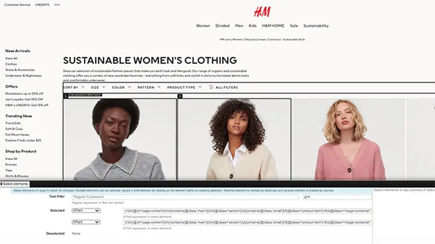 Distill se puede utilizar para rastrear contenido en una web