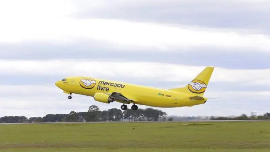 El avión de Mercado Libre en Brasil