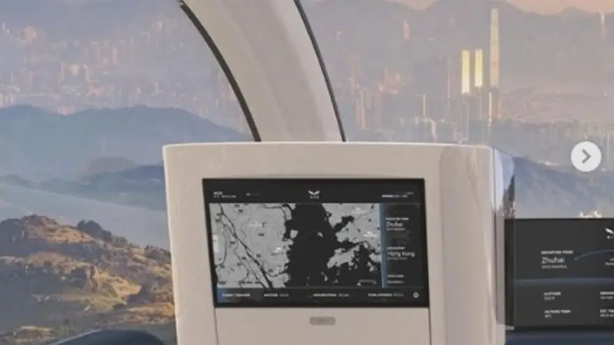 El prototipo presentado basa su diseño interior en el de un jet privado