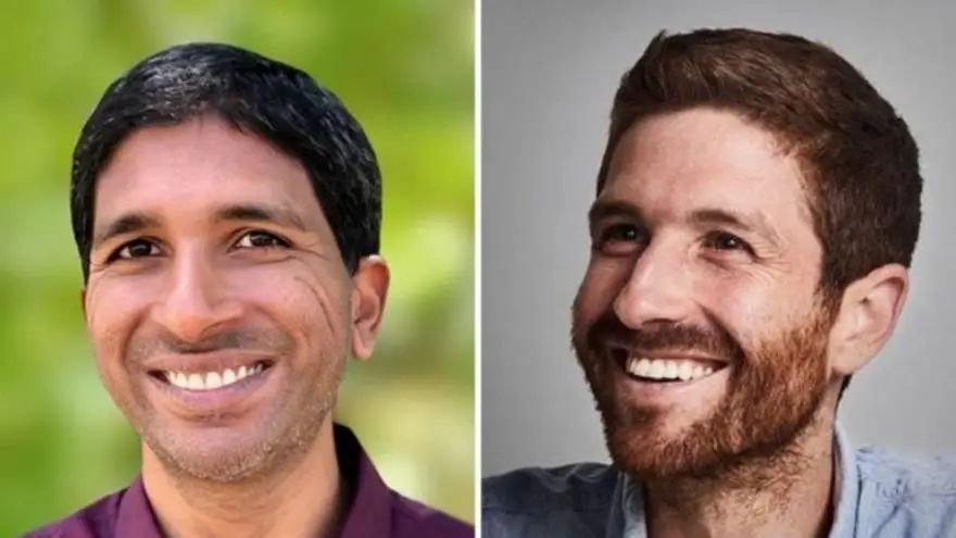 Randy fernando (izda) fundó junto a Tristan Harris (dcha) el centro para la tecnología humana