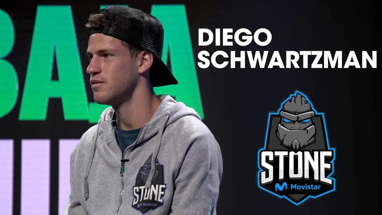 El Peque Schwartzman salió a la arena online con Stone Movistar