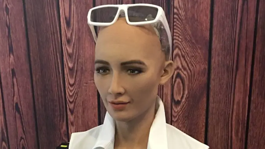 El robot simula más de 60 expresiones faciales diferentes, rastrea y reconoce caras