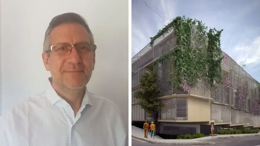 Néstor Kreimer, CEO de Criptokuantica y uno de los renders del proyecto Onda Serrano, en Málaga, España