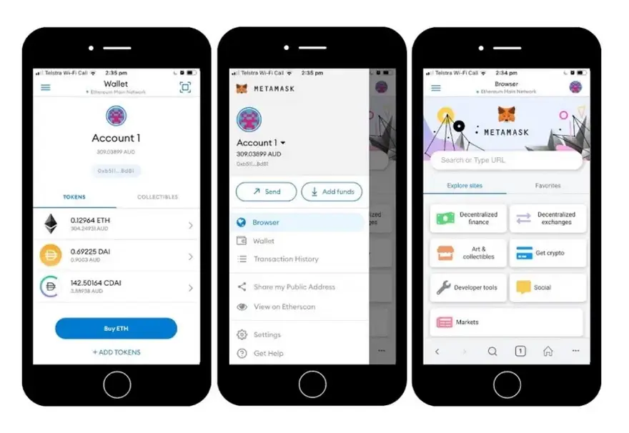 Metamask es fácil para configurar 