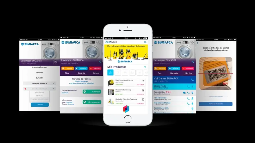 En la app se pueden registrar todos los productos y acceder fácilmente a su documentación y teléfonos de soporte