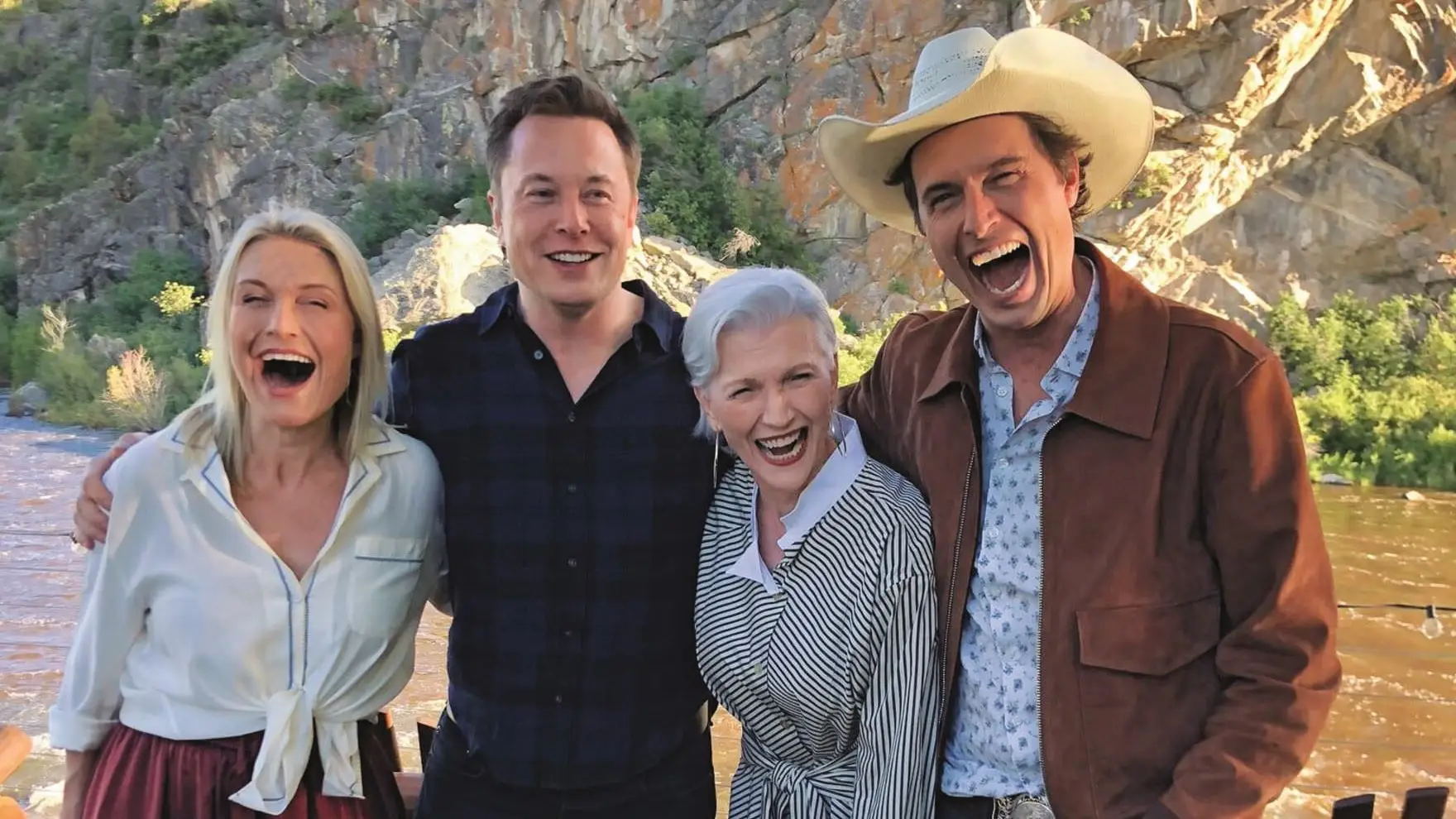 La familia Musk: Tosca, Elon, Maye y Timbal
