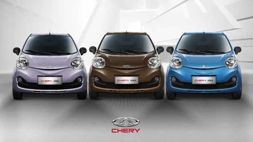 Algunos de los modelos que Chery fabricará en la Argentina