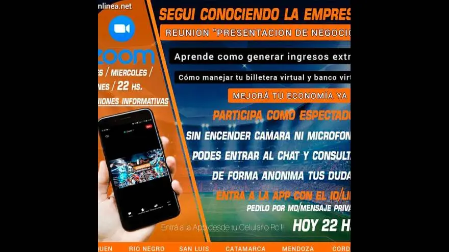 La empresa organiza reuniones virtuales para informar a sus usuarios y a posibles miembros