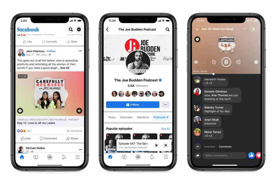 Hasta Facebook lanzó sus propias salas de audio
