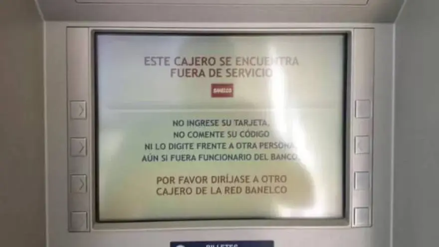 Evitar cajeros fuera de servicio, siempre