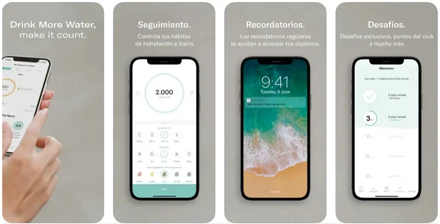 La app de Waterdrop está disponible en la mayoría de móviles con iOS y Android