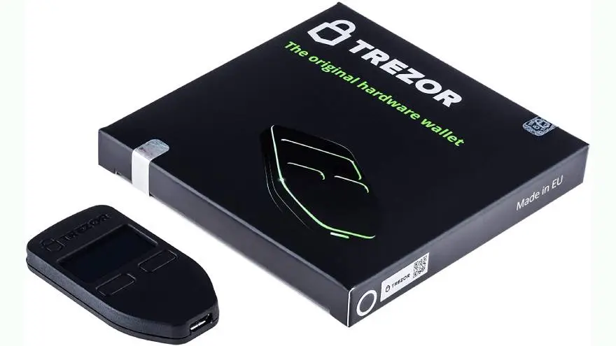 La Trezor One y su caja