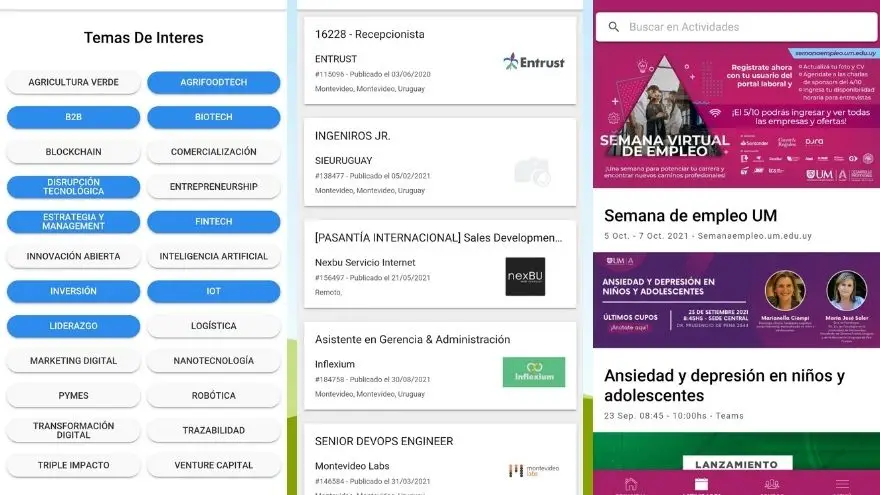 Algunas de las funciones que ofrece la app Connect 