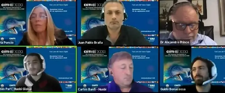Parte del panel expositor en el Congreso Internacional en Innovación Tecnológica Informática (CIITI). Captura: Clarín