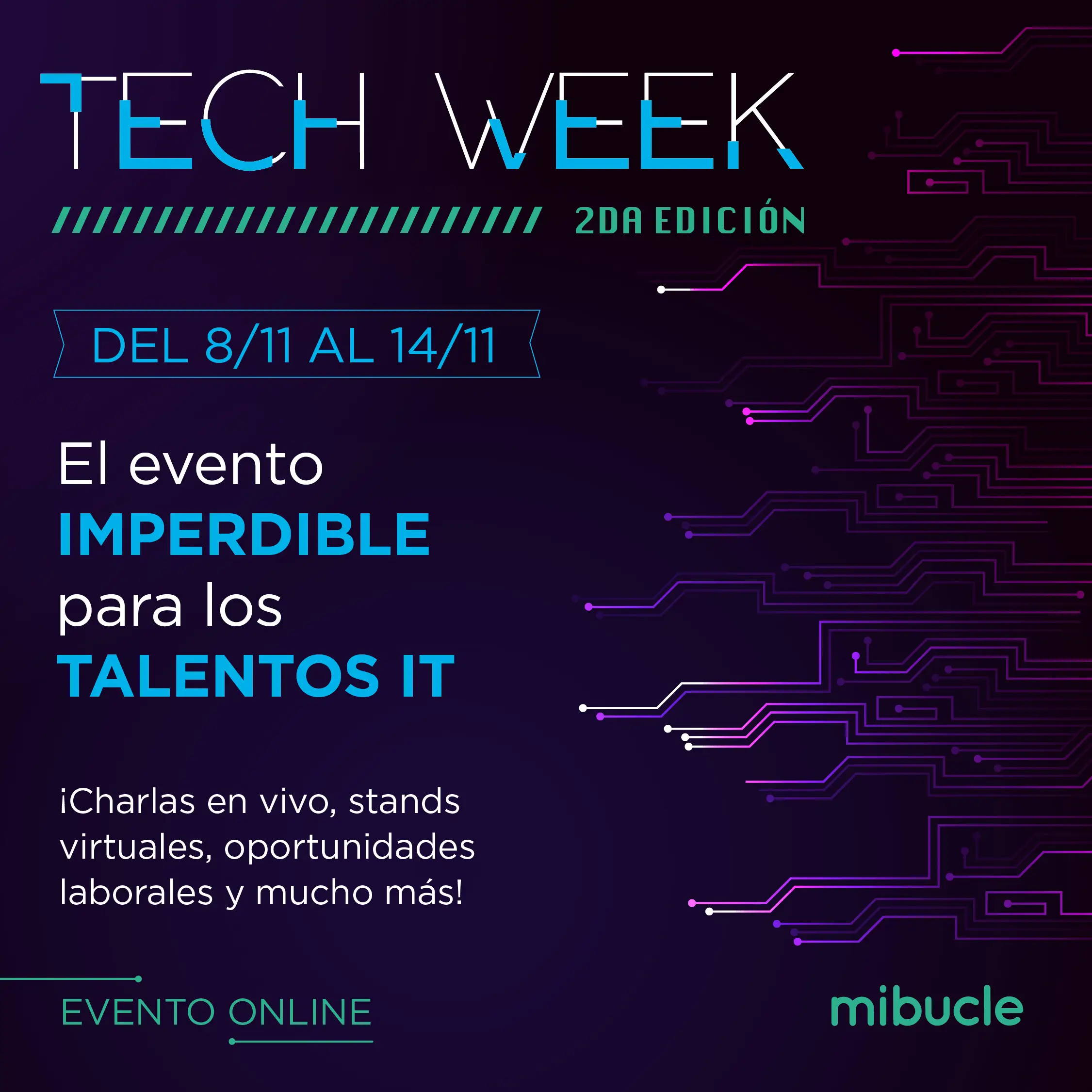 Llega la Tech Week el próximo 8 hasta el 14 de noviembre 