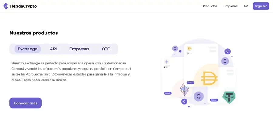 Los productos que ofrece la plataforma