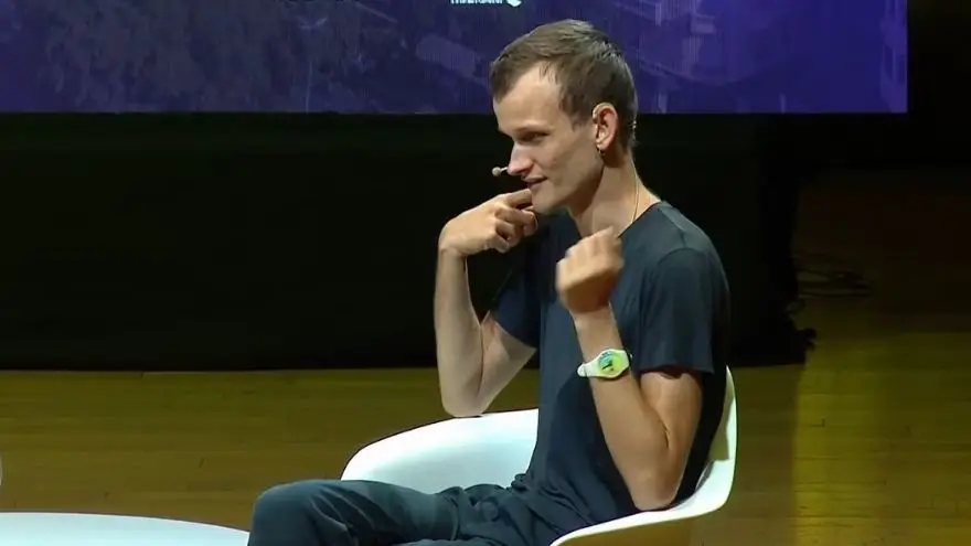 Buterin en acción: el ruso desplegó todos sus conocimientos a lo largo de la charla en la Usina del Arte