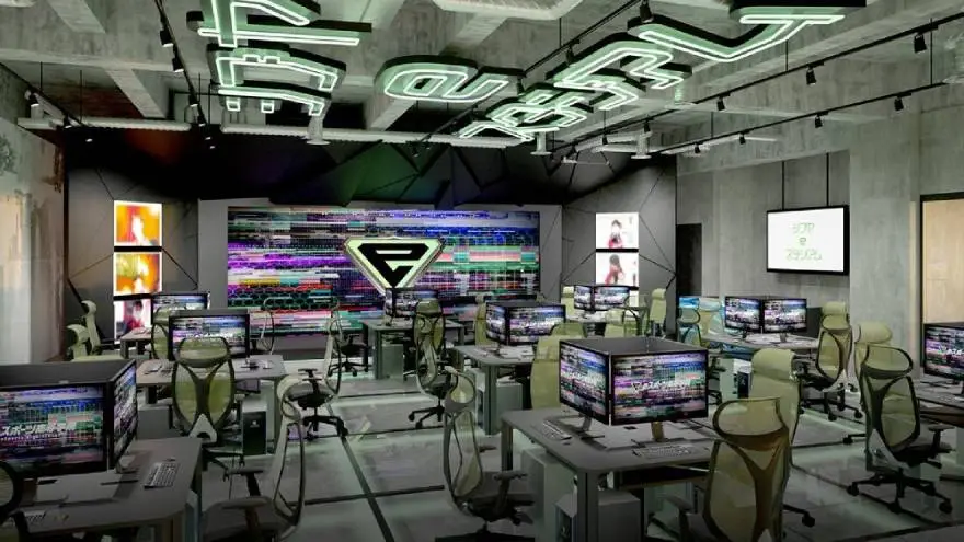 El interior de la escuela gamer