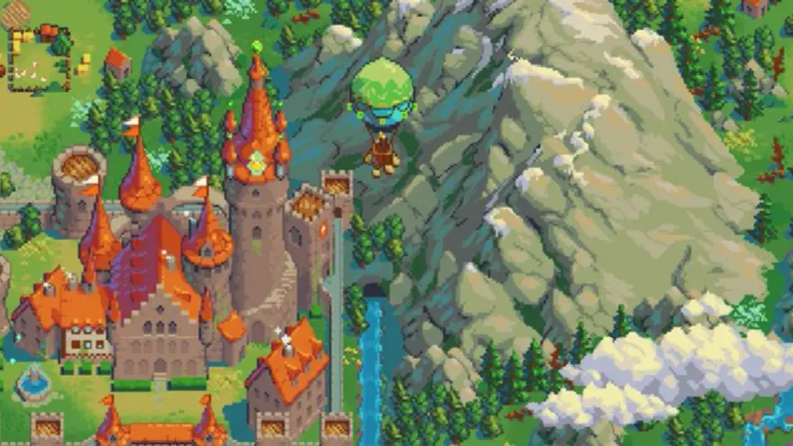 Imagen aérea de DeFi Kingdoms. Fuente: Twitter de DeFi Kingdoms