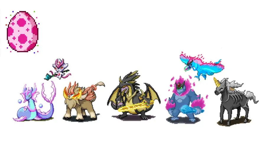 CryptoBeasts ya nacidas. Fuente: CryptoBeasts