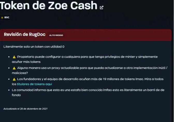 La advertencia de Rug Doc
